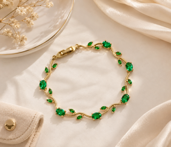 EMERALD TULIP BRACELET
