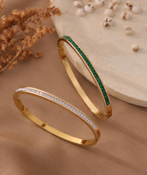 EMERALD DUO BANGLES