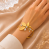 FLORAL PETAL BANGLE