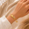 GOLDEN LEAF BANGLE