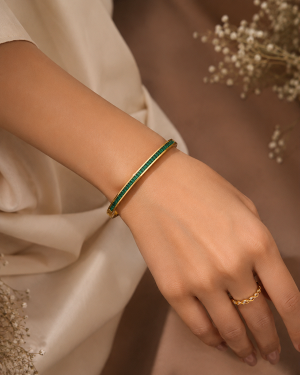 EMERALD DUO BANGLES