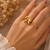 GOLDEN BOW RING