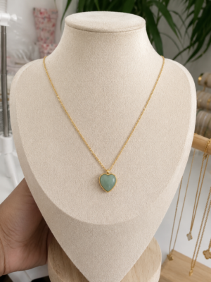 SAGE HEART NECKLACE