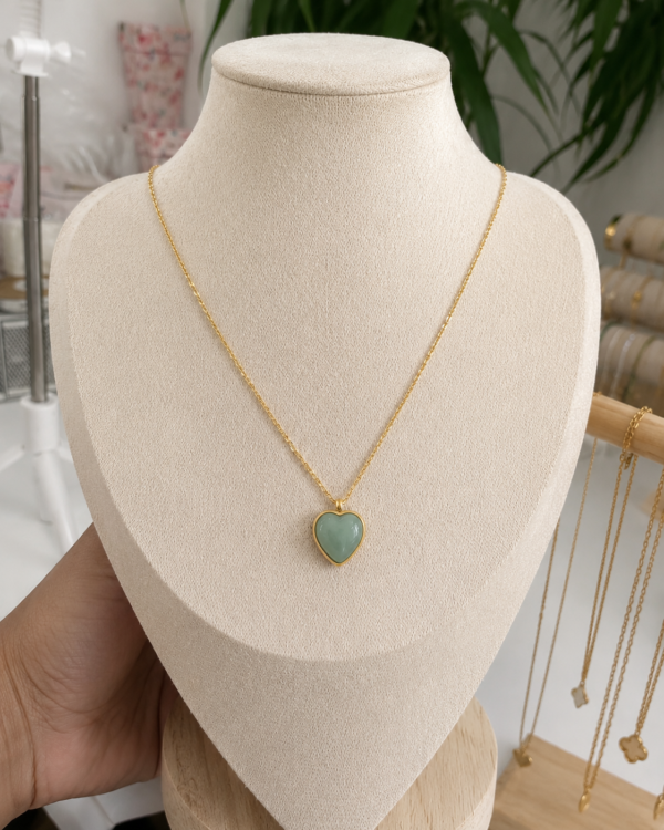 SAGE HEART NECKLACE