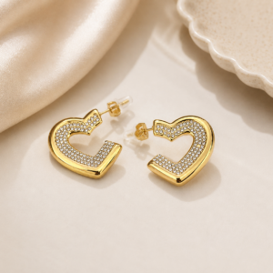 CELESTE HEART EARRINGS