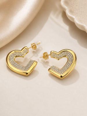 CELESTE HEART EARRINGS