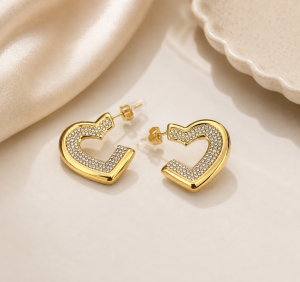CELESTE HEART EARRINGS