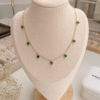 EMERALD HEART DROP NECKLACE