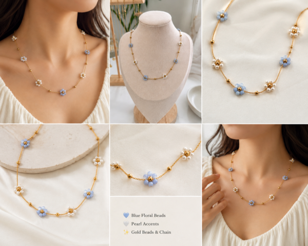 DAISY PEARL NECKLACE