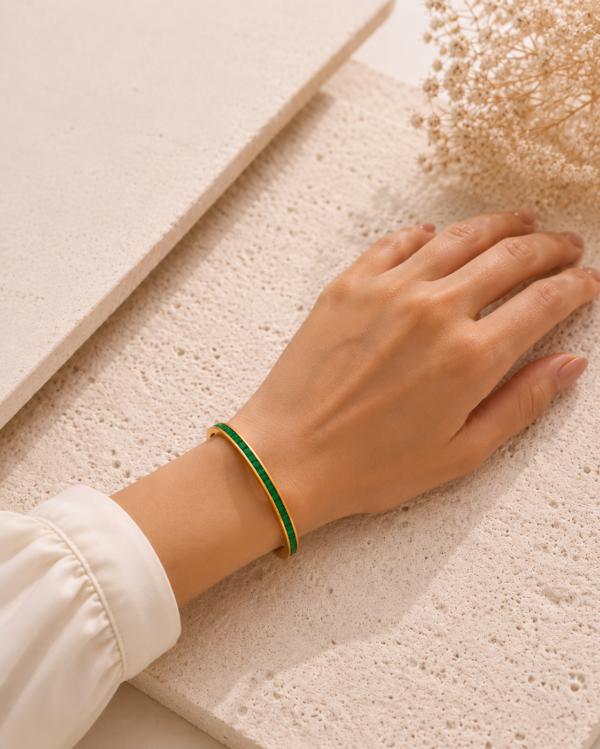 EMERALD DUO BANGLES