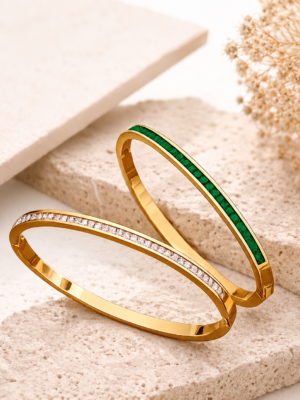 EMERALD DUO BANGLES