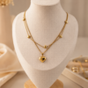 GOLDEN HEART LAYER NECKLACE