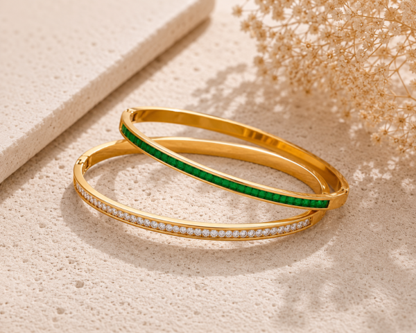 EMERALD DUO BANGLES