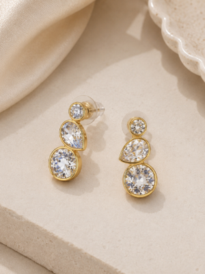 CRYSTAL DROP GLOW EARINGS