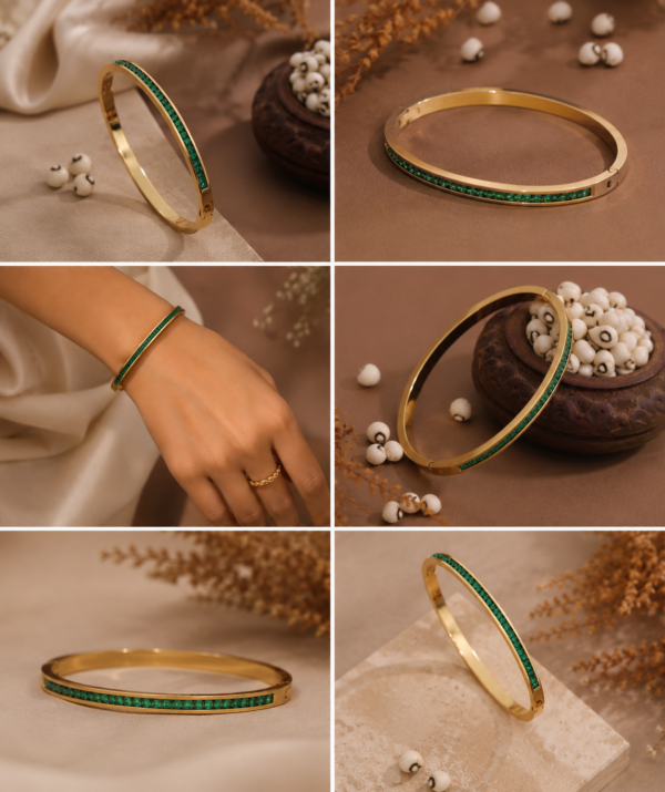 EMERALD DUO BANGLES
