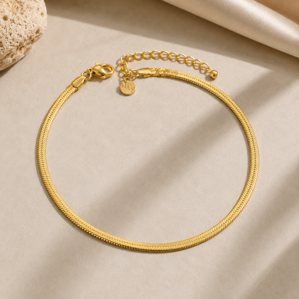 SNAKE CHAIN ANKLETS