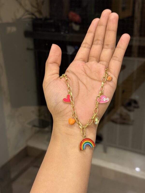 RAINBOW CHARM NECKLACE