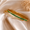 EMERALD DUO BANGLES