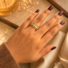 LUXE LINK STATEMENT RING