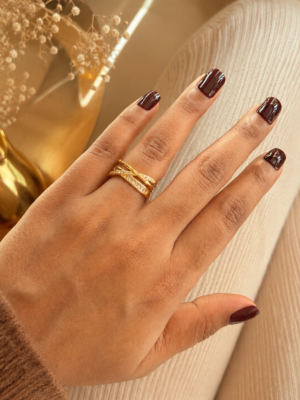 CELESTE CRISSCROSS RING
