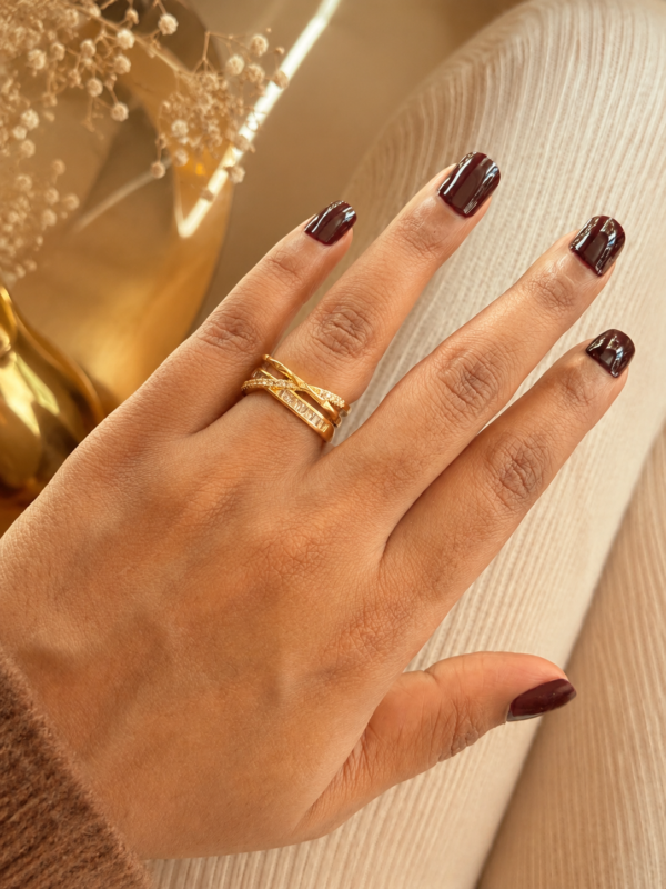 CELESTE CRISSCROSS RING