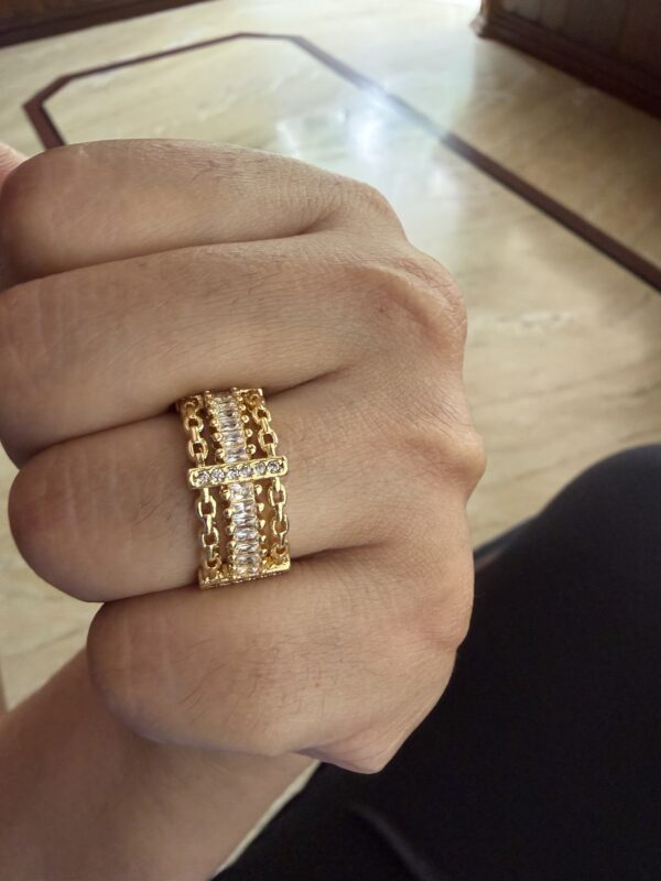 LUXE LINK STATEMENT RING