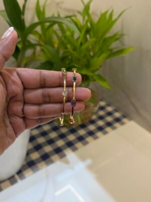 AURELIA GEM STONE BANGLES